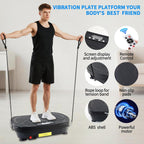 Vibration Plate Exercise Machine for Whole Body Workout , Weight Loss, and Lymphatic Drainage – Power Vibrate Platform, Shake Plate for Home Fitness and Fat Burning for Women Men