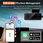 1296P HD Wifi Dash Camera with Night Vision, Loop Recording, and Parking Mode