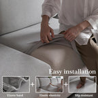 Universal Elastic Sofa Cushion Cover, Modern Anti-Slip Protector for L-Shaped Sofas, Non-Sensitive Goods, Woven Weaving Method, Dustproof Sofa Slipcover, No Plug Type