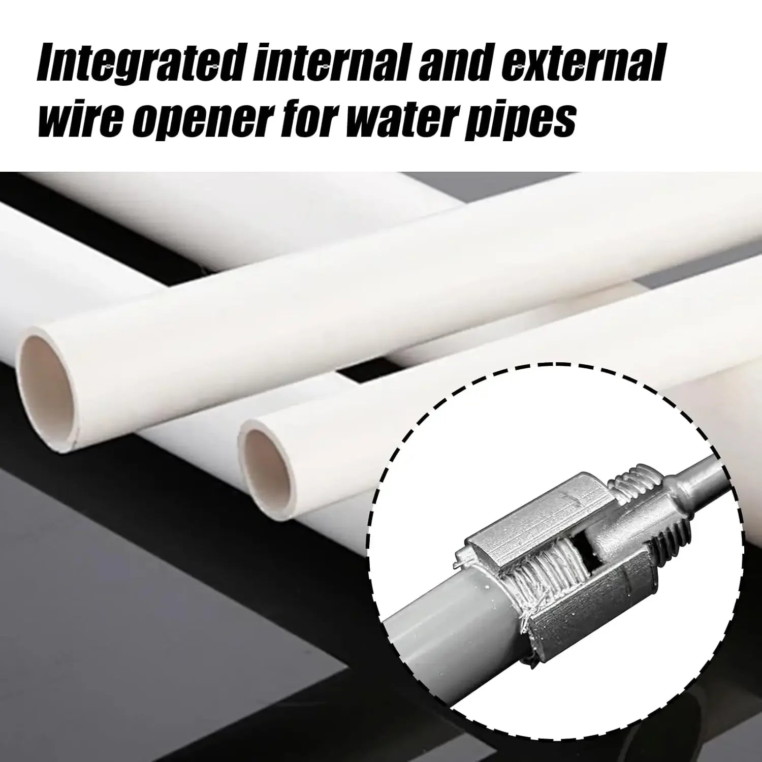 Pipe Thread Cutting Tool Integrated Internal & External Pipe Threading Tool Electric Drill Compatible PVC Pipe Threader Kit