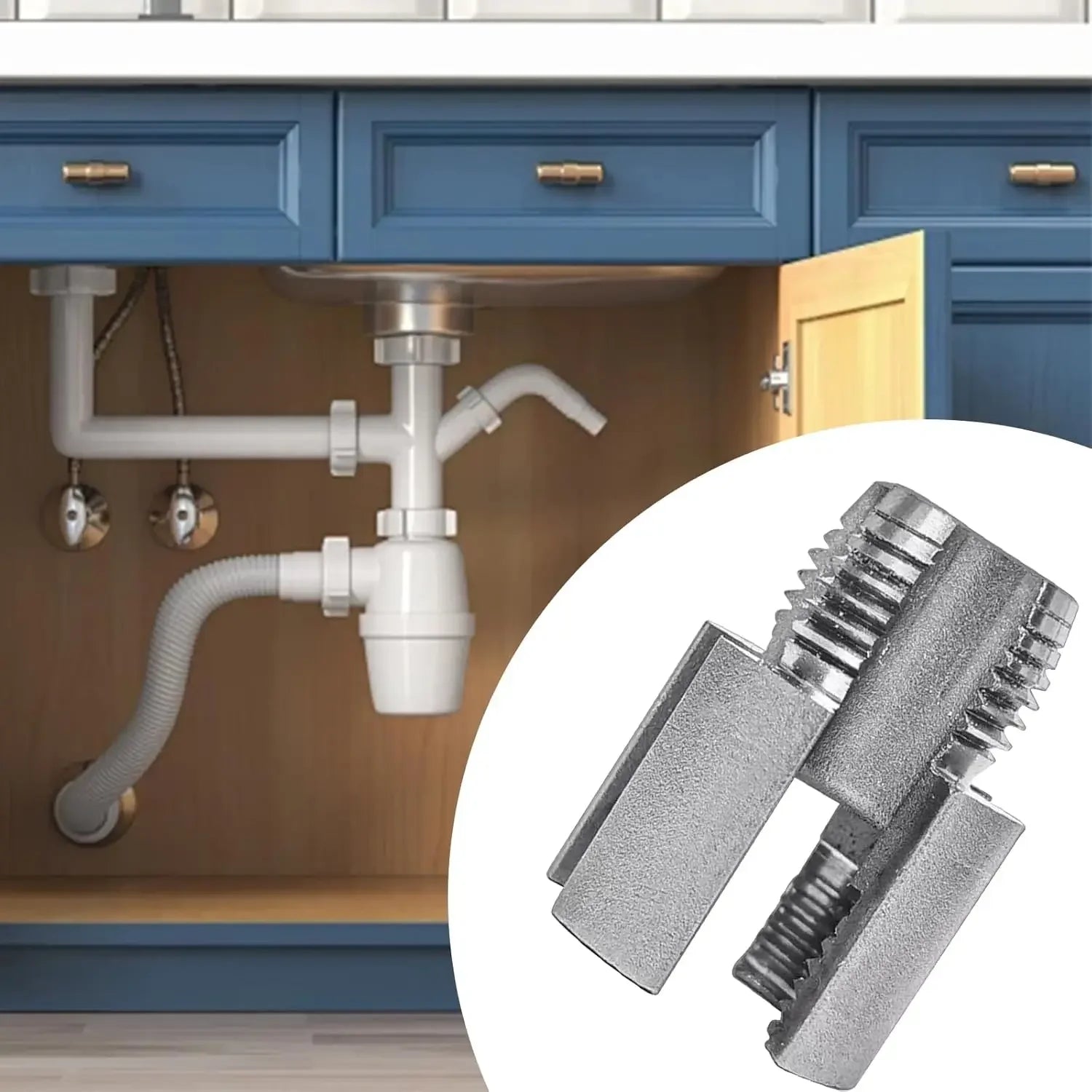 Pipe Thread Cutting Tool Integrated Internal & External Pipe Threading Tool Electric Drill Compatible PVC Pipe Threader Kit