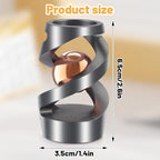 Upgraded Kinetic Desk Toys, Kinetic Spinning Desk Toy for Office for Adults, Quite Fidget Toys for Kids Teens, Desk Fidgets for Adults with ADHD (Grey Rose Gold)