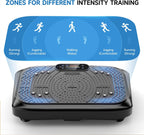 Vibration Plate Exercise Machine Weight Loss, Full Body Workout Vibration Plate Lymphatic Drainage, 199 Adjustable Speeds Power Shaping Vibrating Plate 450 Lbs Capacity Fitness Platform