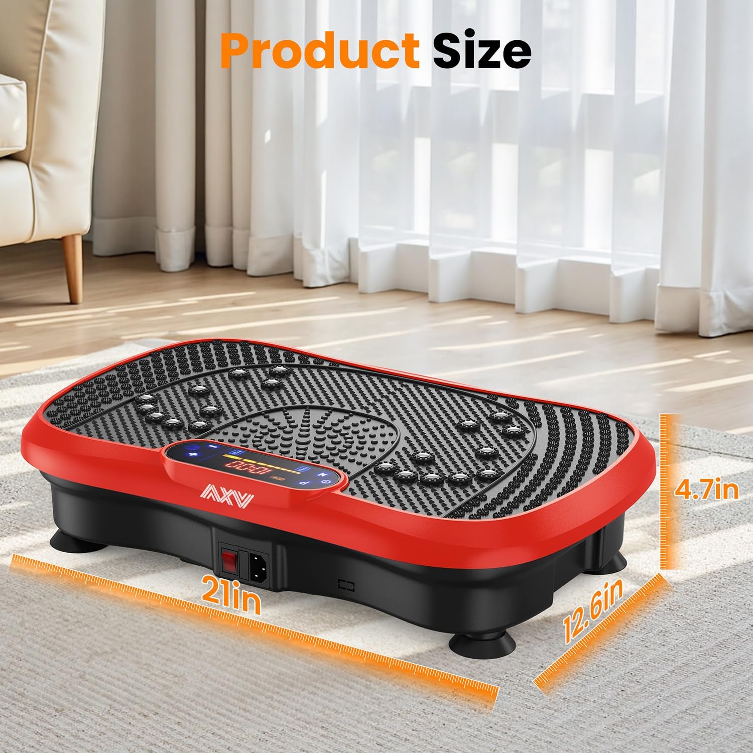Vibration Plate Fitness Platform Exercise Machine Vibrating Lymphatic Drainage Shaking Full Body Shaker Workout Vibrate Stand Shake Board Sport Gym for Weight Loss Fat Burner for Women Men