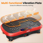 Vibration Plate Fitness Platform Exercise Machine Vibrating Lymphatic Drainage Shaking Full Body Shaker Workout Vibrate Stand Shake Board Sport Gym for Weight Loss Fat Burner for Women Men