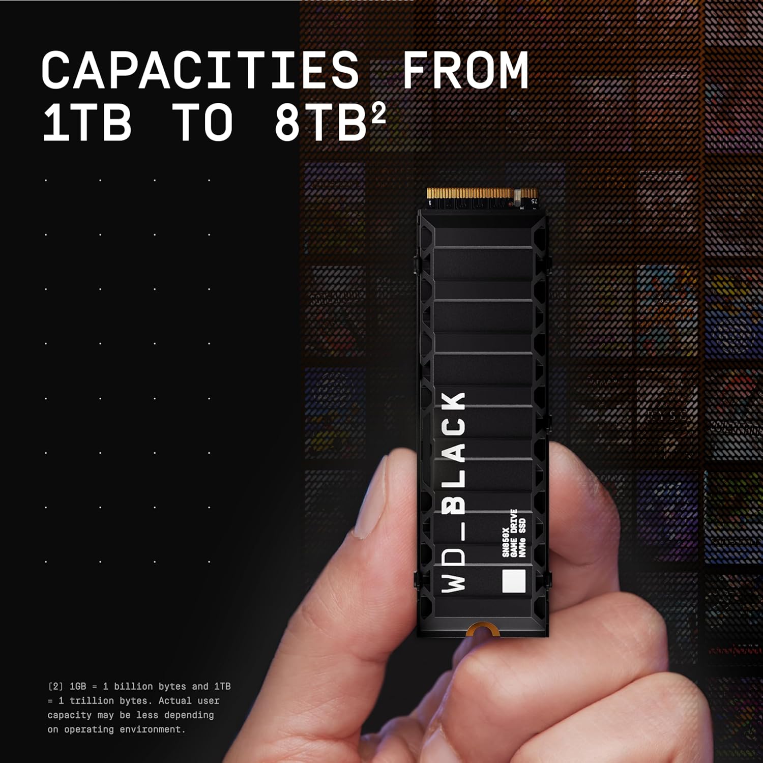 4TB SN850X Nvme Internal Gaming Solid State Drive with Heatsink - Works with Playstation 5, Gen4 Pcie, M.2 2280, up to 7,300 Mb/S - WDS400T2XHE
