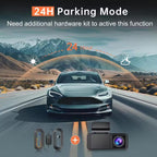 1296P HD Wifi Dash Camera with Night Vision, Loop Recording, and Parking Mode