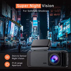 1296P HD Wifi Dash Camera with Night Vision, Loop Recording, and Parking Mode
