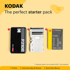Mini 2 Retro 4PASS Portable Photo Printer (2.1X3.4 Inches) + 8 Sheets, White