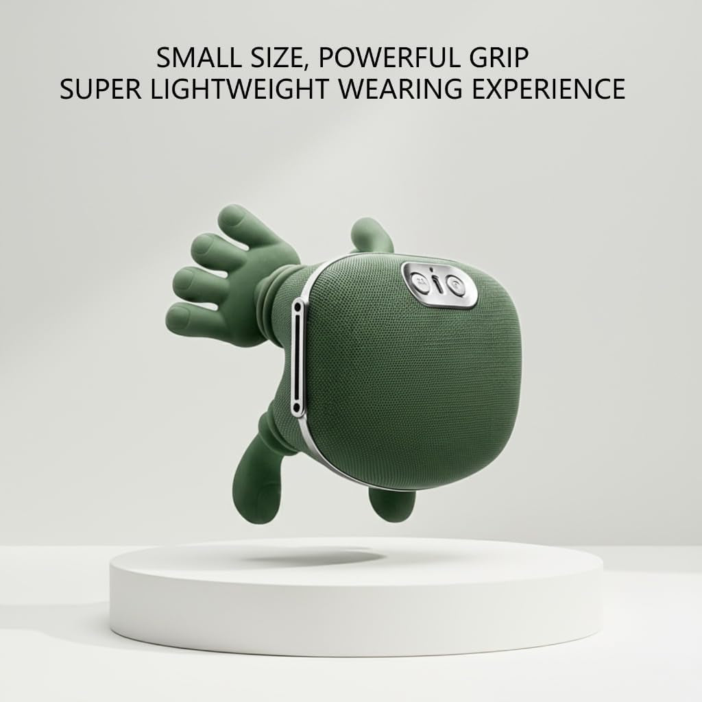 Bionic Neck Massager with Heat, Portable Shiatsu Neck and Back Massager, Rechargeable Wireless Shoulder Massager, Deep Tissue 4D Kneading Simulated Hand Massage, Masajeador De Espalda Y Cuello (Green)