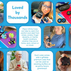 Thefube Infinity Cube Fidget Toys Adults - Aluminum Infinite Magic Cube with Case, Sturdy, Heavy, Relieve Stress and Anxiety, for ADD, ADHD, OCD (Black)