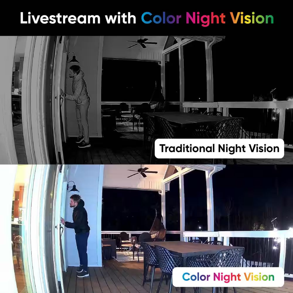Cam OG Telephoto Indoor/Outdoor 1080P Wi-Fi Smart Home Security Camera with 3X Optical Zoom and Color Night Vision