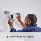 Floodlight Cam Wired Pro - Smart Security Video Camera with 2 LED Lights, Dual Band Wifi, 3D Motion Detection, White