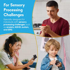 Thefube Infinity Cube Fidget Toys Adults - Aluminum Infinite Magic Cube with Case, Sturdy, Heavy, Relieve Stress and Anxiety, for ADD, ADHD, OCD (Black)