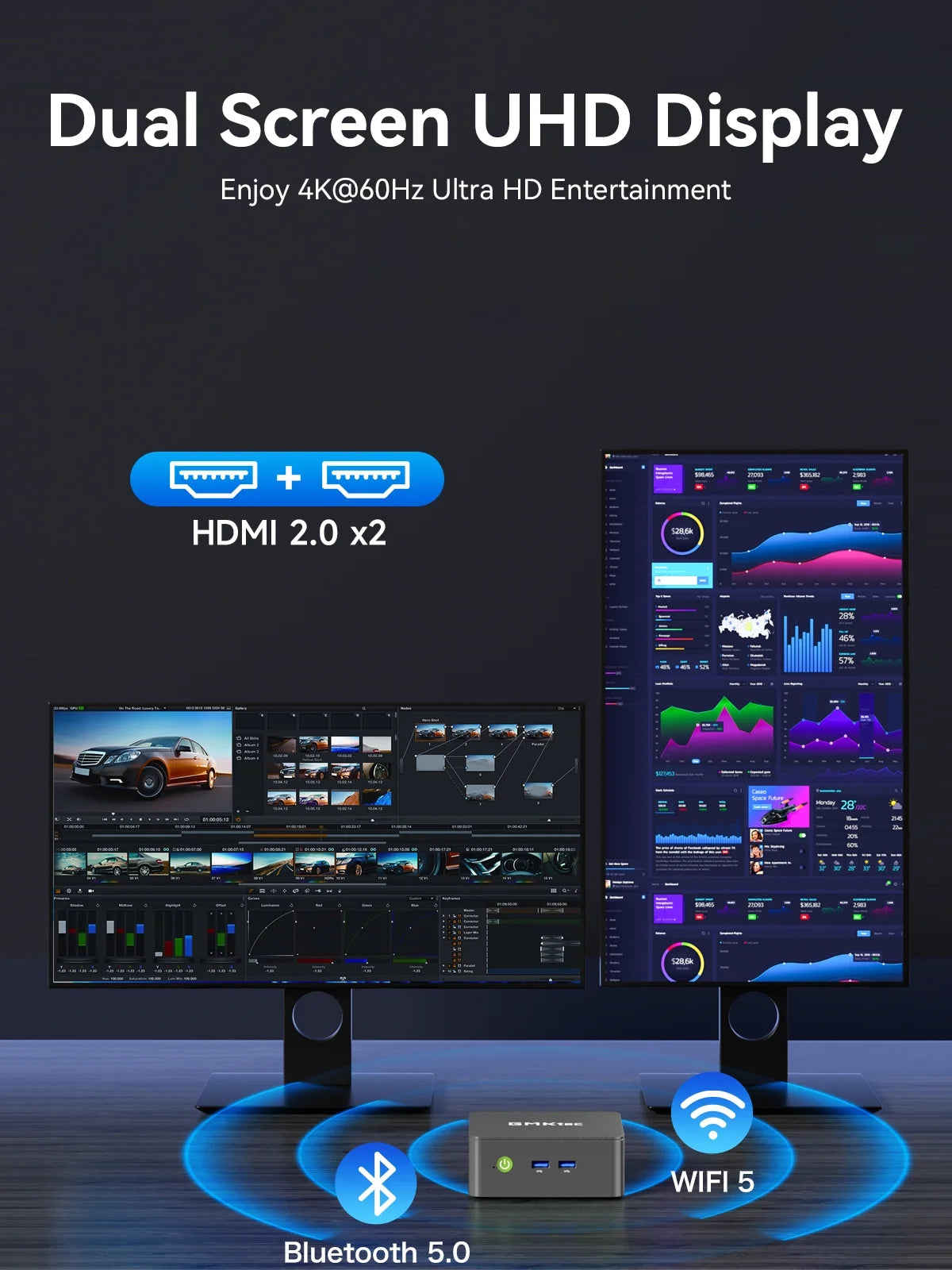 Mini PC, Intel Alder Lake N95(Up to 3.4Ghz), 8GB DDR4 128GB SSD, Mini Desktop Computer, Windows 11 Pro, Nucbox G3S