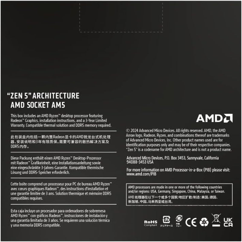 Ryzen™ 9 9950X 16-Core, 32-Thread Unlocked Desktop Processor